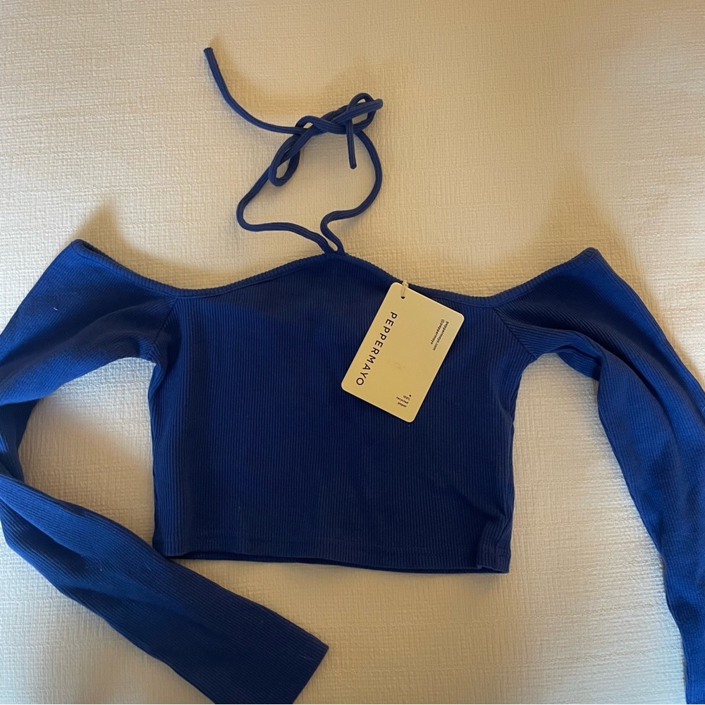 Peppermayo Long Sleeve Crop Top